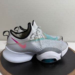 Nike Air Zoom SuperRep Women 9.5 HIIT Class White Training Athletic FlyPlate